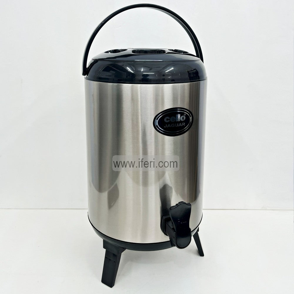 8 Liter Cello Jaguar Stainless Steel Insulated Water Jug with Tap ALM6480
