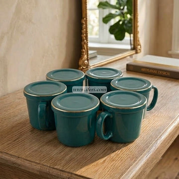 6 Pcs Mug Set with Lid CGA0409-3