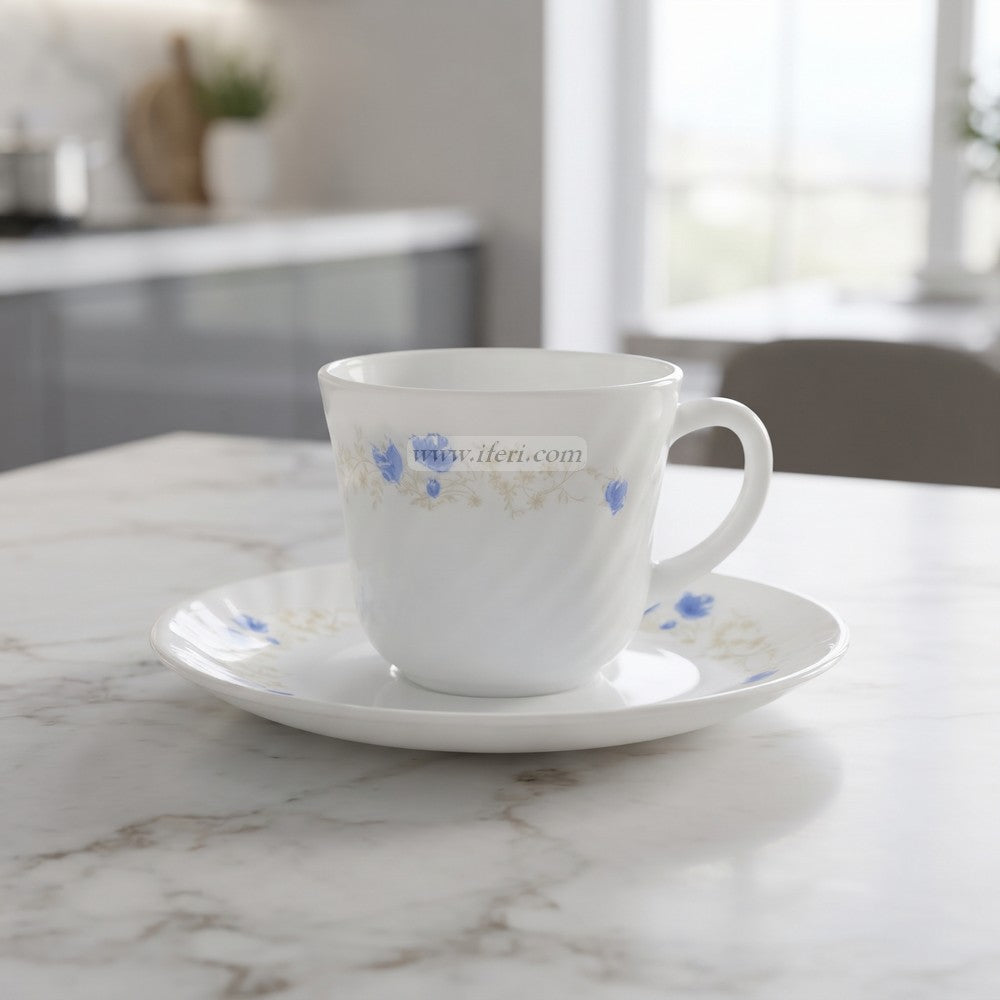 6 Pcs Pyrex Tea Cup & Saucer Set CGA0576