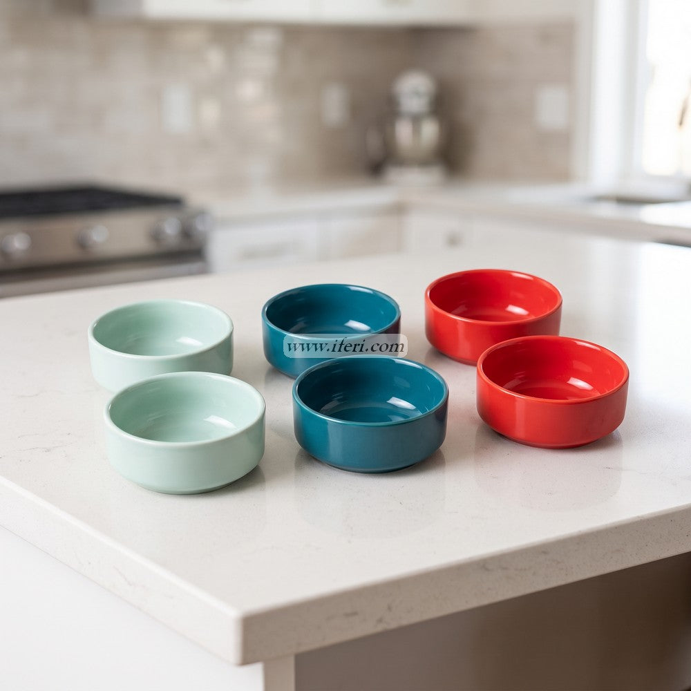 6 Pcs Colorful Ceramic Soup Serving Bowl CGA0538