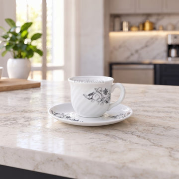 6 Pcs Pyrex Tea Cup & Saucer Set CGA0570