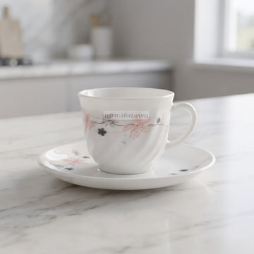 6 Pcs Pyrex Tea Cup & Saucer Set CGA0575