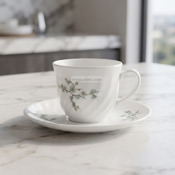 6 Pcs Pyrex Tea Cup & Saucer Set CGA0574