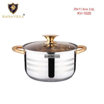 20cm Kaisa Villa Stainless Steel Cookware with Lid KV-1020