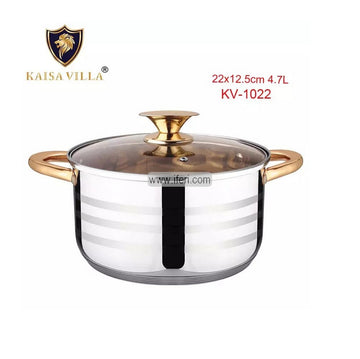 22cm Stainless Steel Cookware with Lid KV-1022