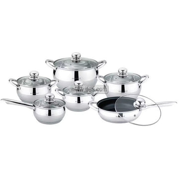 6 Pcs Kaisa Villa Stainless Steel Cookware Set with Lid KV-6681
