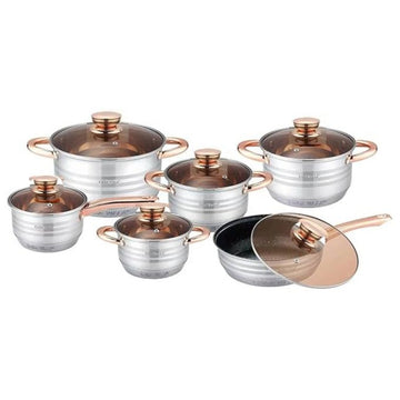 6 Pcs Kaisa Villa Stainless Steel Cookware Set with Lid KV-6701