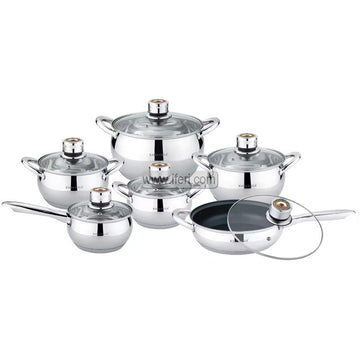 6 Pcs Kaisa Villa Stainless Steel Cookware Set with Lid KV-6685