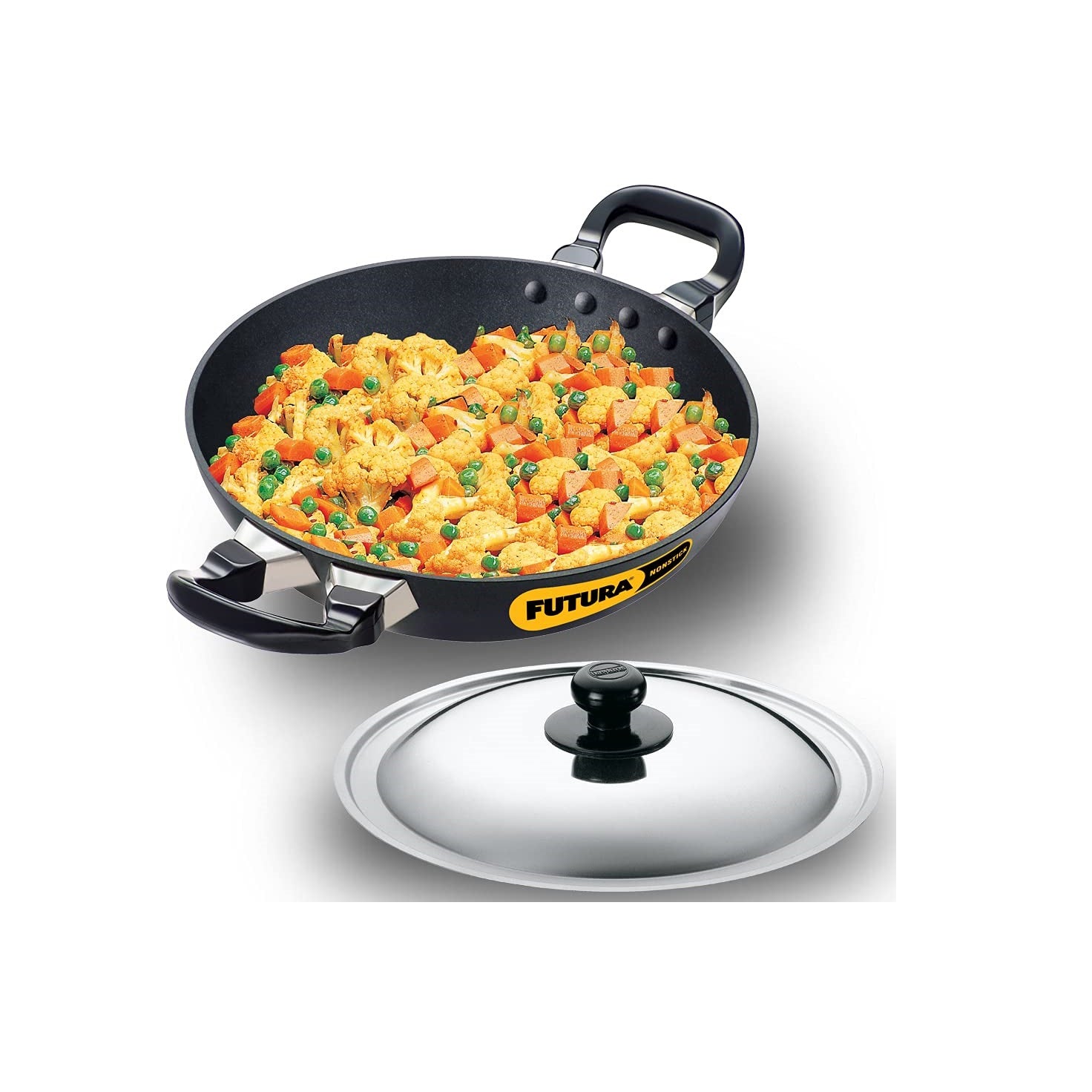 1.5 Liter Futura Non Stick Karai, Cookware with SS Lid SRC005