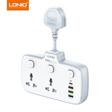 Ldnio SC2413 PD & QC3.0 2 Universal Outlets Power Socket LDN1006