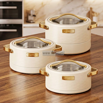 3 Pcs Jaypee Luxura Klass Exclusive Food Storage Hotpot / Thermoware Casserole Set ALM6987