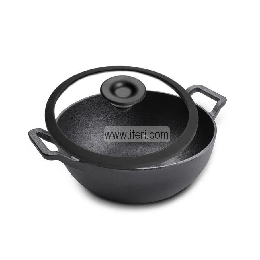 24cm Meyer Cast Iron Deep Kadai ALM5342