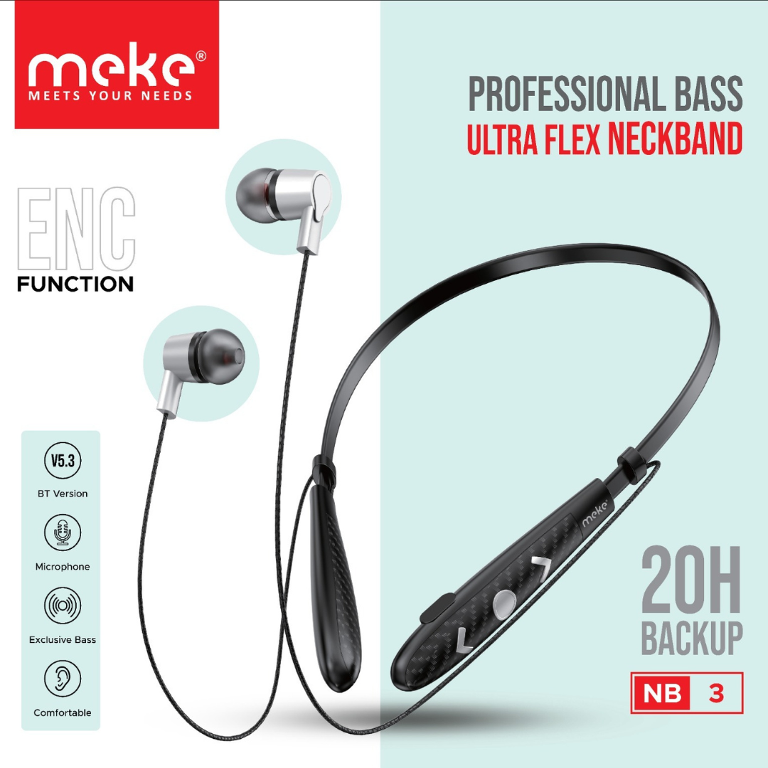 Meke NB3 Neckband Headset with Magnetic Attraction GT2024