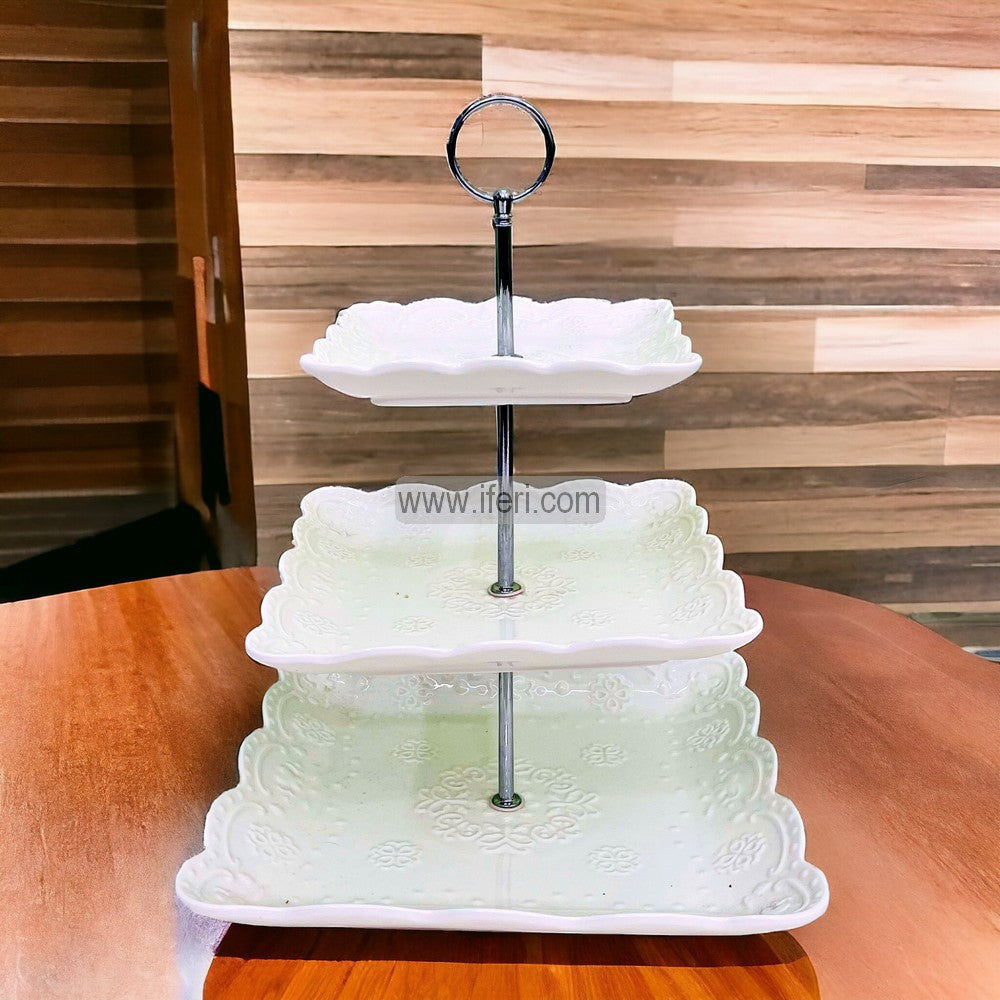 3 Tier Ceramic Cake, Dessert, Appetizer Serving Platter / Stand FT1439