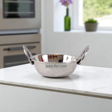 13cm Stainless Steel Hammered Serving Bowl / Kadai ALM6540