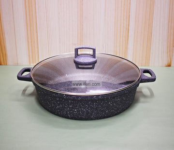 32cm Uakeen Non Stick Granite Coated Cookware with Lid RH1860