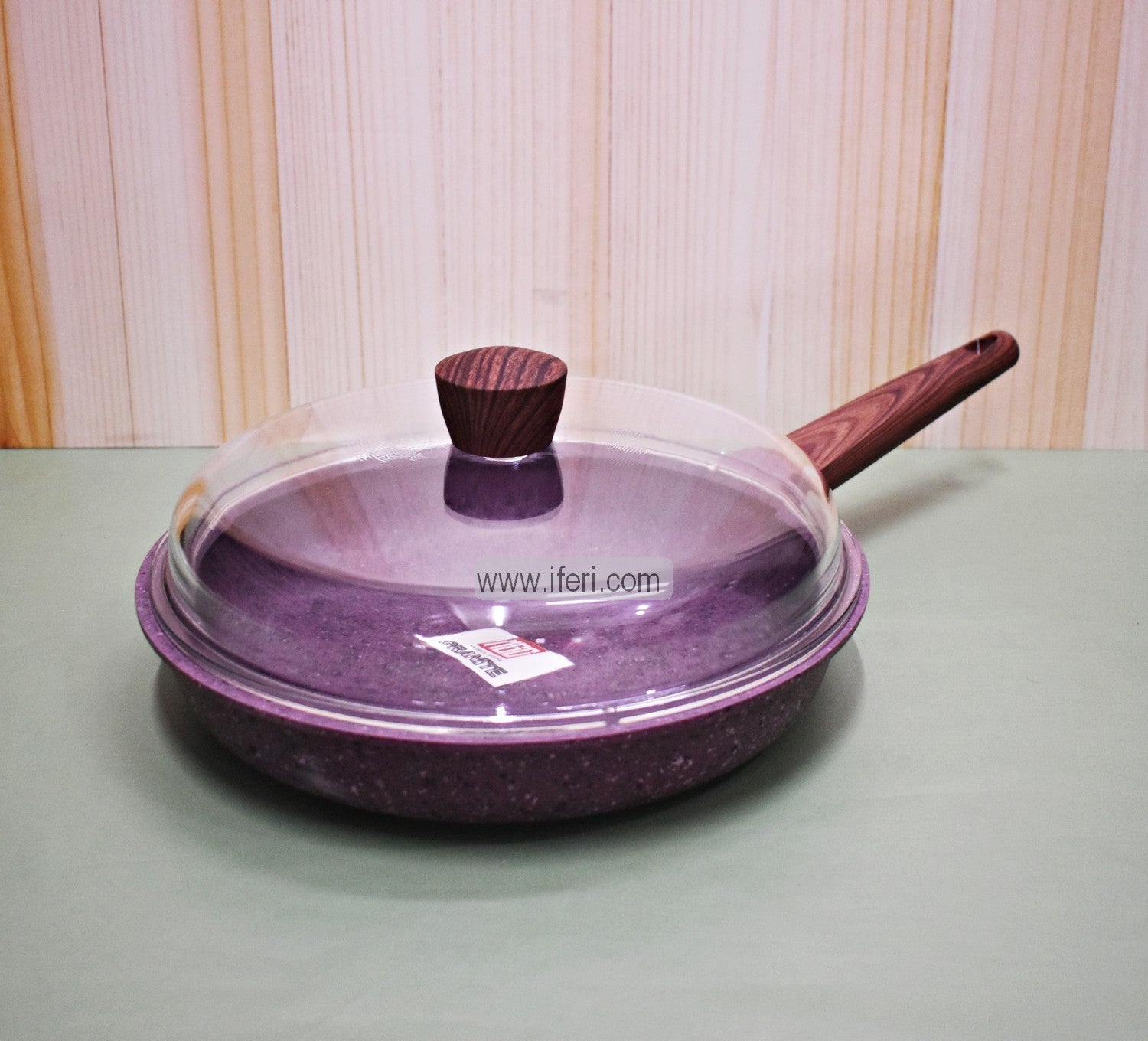 28cm MGC Non-Stick Granite Coated Pan With Lid RH1873
