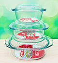 Buy Tempered Glass Casserole Set through Online from iferi.com in Bangladesh