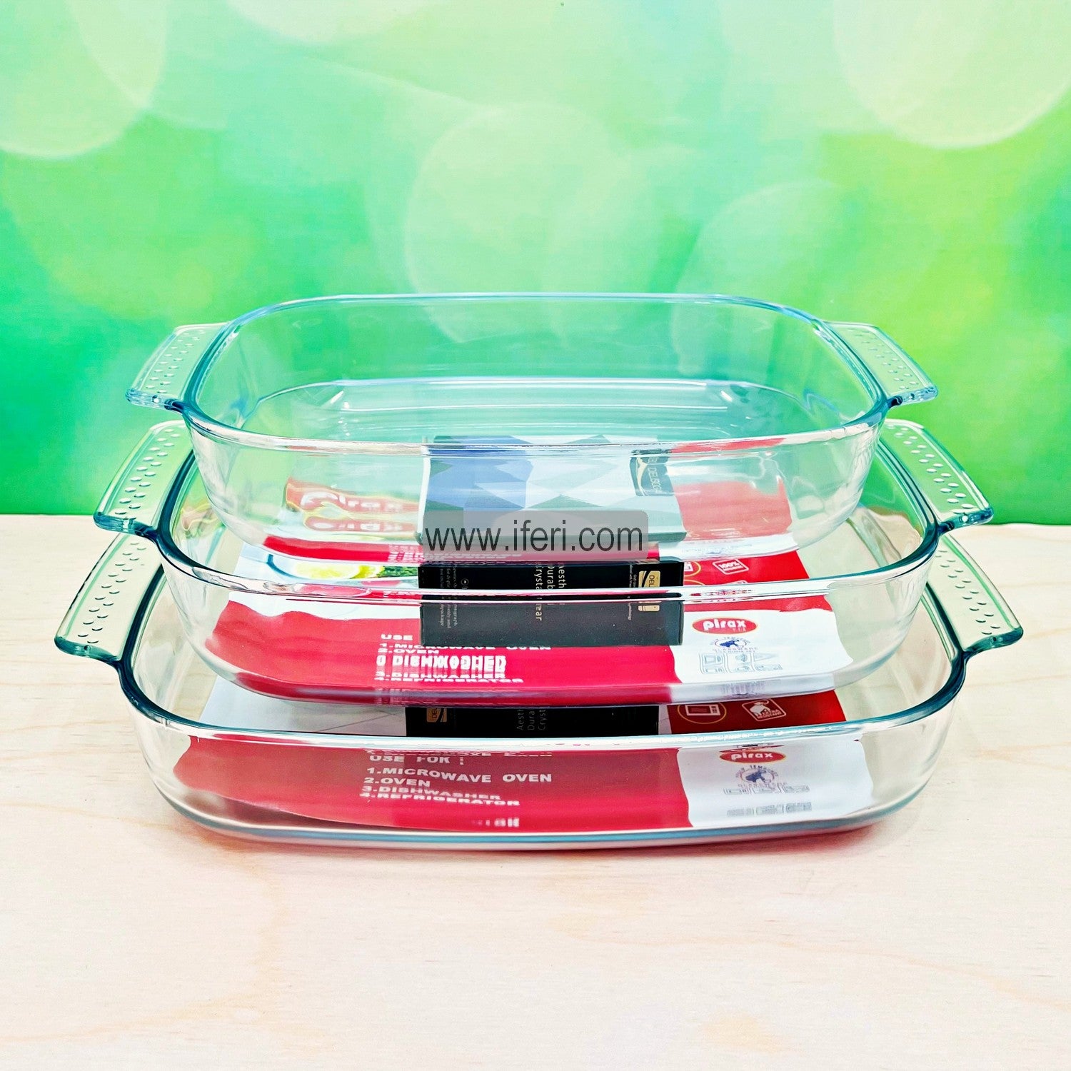 Buy Tempered Glass Casserole Set through Online from iferi.com in Bangladesh