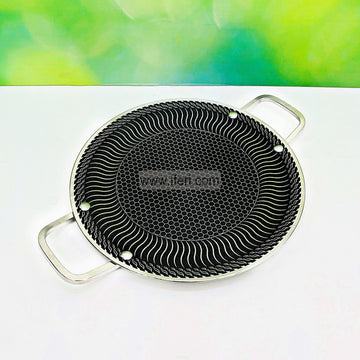 28cm High Quality Stainless Steel Honeycomb Tawa RY4596
