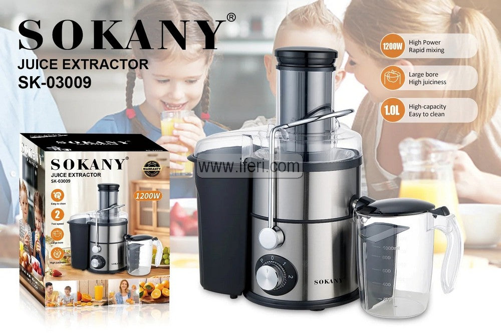 Sokany 1200W Slow Juicer, Juice Extractor SK-03009