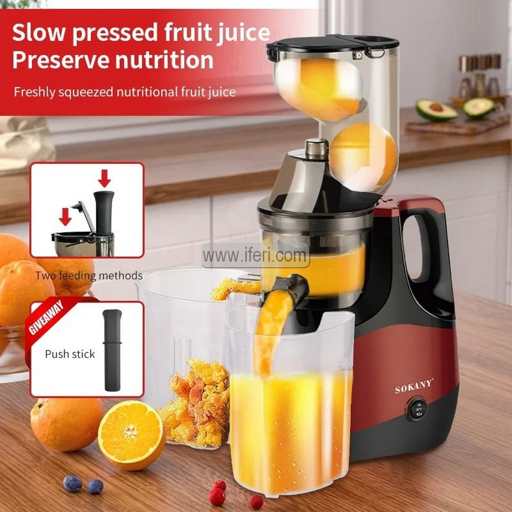 Sokany 800W Slow Juicer, Juice Extractor SK-01005
