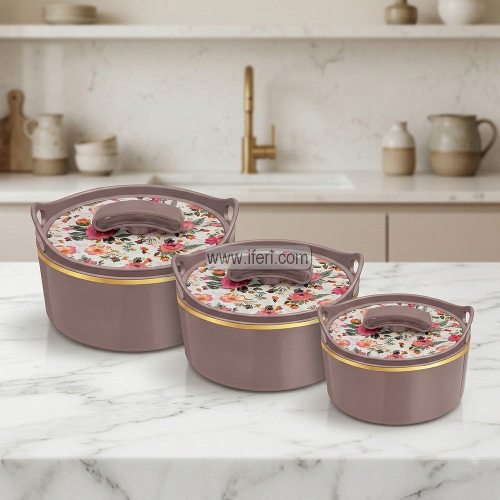 3 Pcs Trueware Royal Exclusive Food Storage Hotpot / Thermoware Casserole Set ALM6995