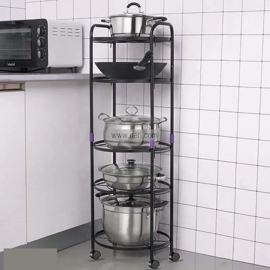 5 Tier Metal Pot Stand Rack Storage Trolley ALP0491
