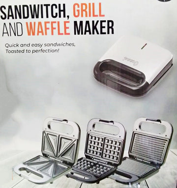 Ocean 3 in 1 Sandwich, Grill and Waffle Maker OSGWM066
