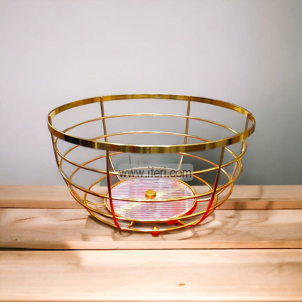 9.8 Inch Metal Fruit Basket ALM6425