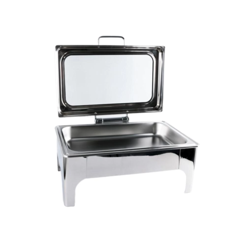 9 Liter Stainless Steel Chafing Dish Food Warmer with Hydraulic Lid BCG3511