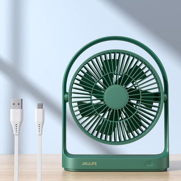 JISULIFE FA19 USB Portable Rechargeable Fan 4000mAH Battery with Type C Charging Port DWN1008