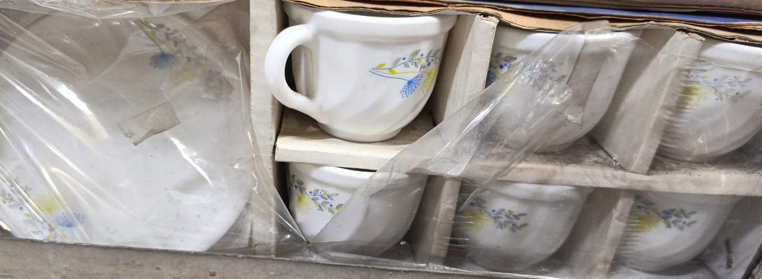 6 Pcs Pyrex Tea Cup & Saucer Set CGA0571