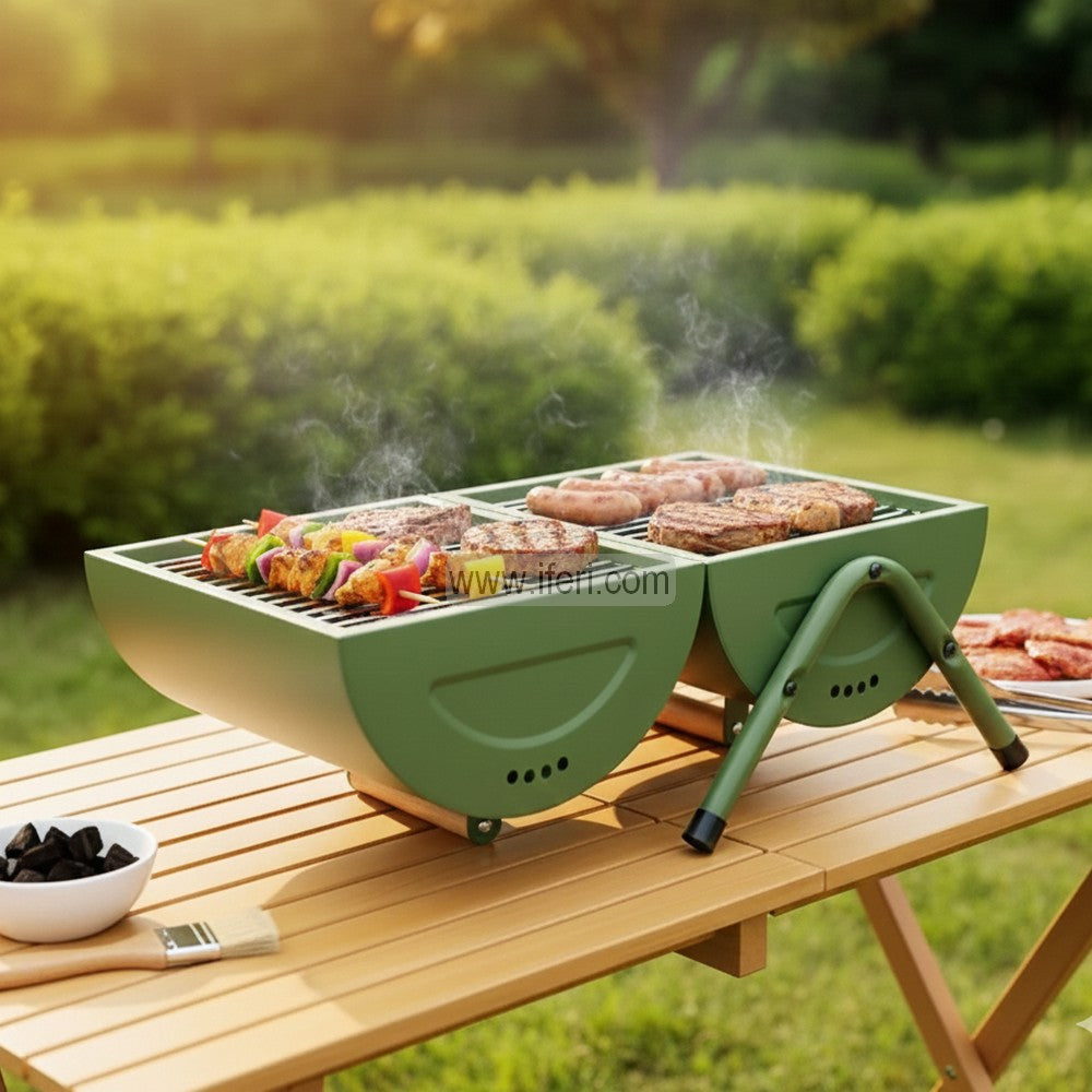 Portable Mini Barbecue Charcoal Grills with Handle CK18697-2