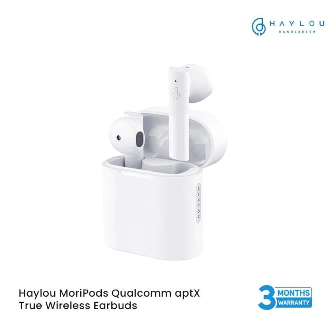Haylou MoriPods Qualcomm aptX True Wireless Earbuds-White MV119