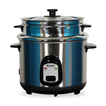 Kiam 1.8 Liter Stainless Steel Single Pot Rice Cooker SJBS-802