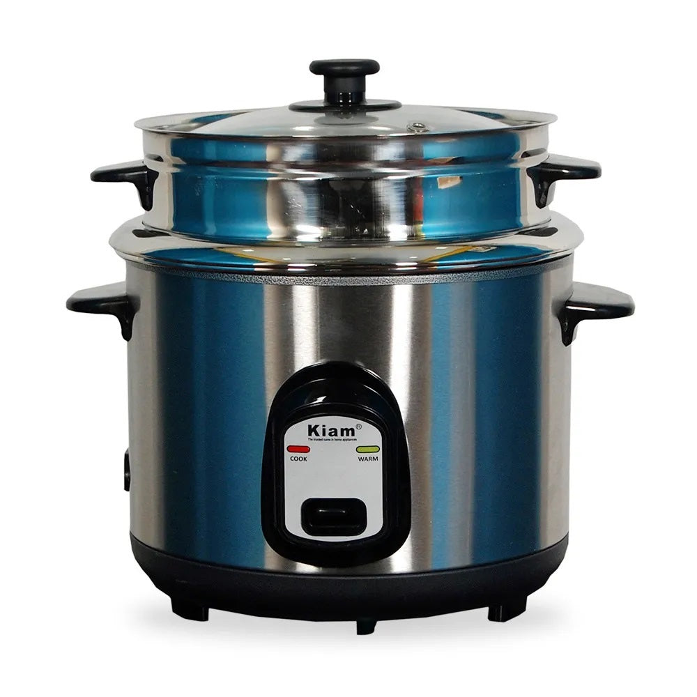 Kiam 2.8 Liter Stainless Steel Single Pot Rice Cooker SJBS-804