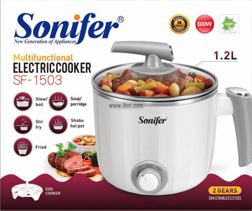 Sonifer 1.2L Multifunctional Electric Cooker SF-1503 (White)