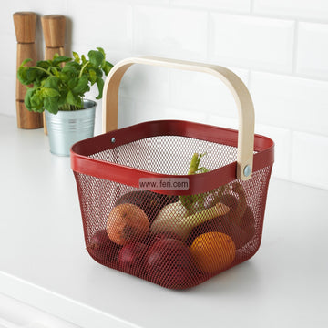 9 Inch Metal Fruit Basket, Multifunctional Storage Basket ALP1513