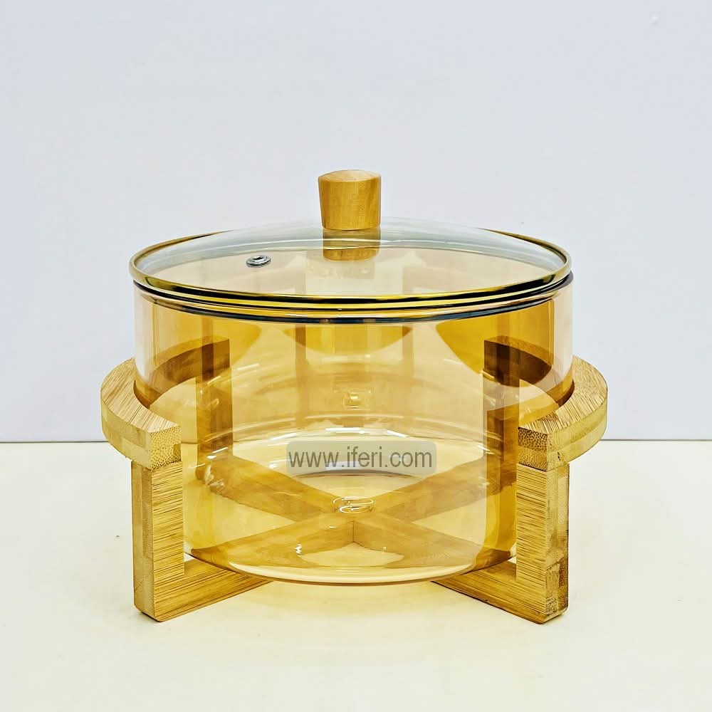 3.5 Liter Borosilicate Glass Casserole with Stand TB1598