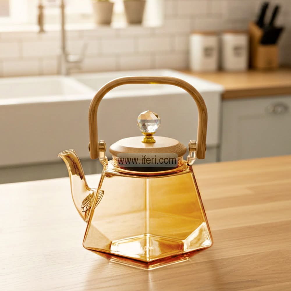 4.5 Inch Tempered Glass Tea Pot / Tea Kettle DL6921