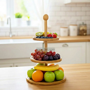 3 Tier Bamboo Cake, Dessert, Appetizer Serving Stand / Platter DL6925