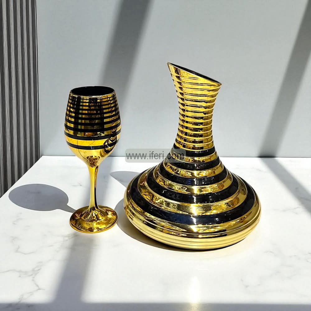 7 Pcs Luxury Glass Water Juice Jug & Glass Set GA8346