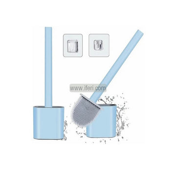 Silicone Flexible Toilet Brush, Commode Brush with Wall Mounted Holder AnZ005