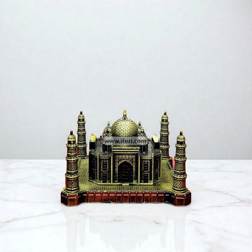 4.9 Inch Metal Taj Mahal Sculpture Showpiece MT616-1