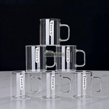 6 Pcs Borosilicate Glass Coffee Mug CK1563