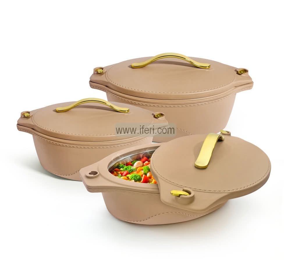 3 Pcs Jaypee Princeton Exclusive Food Storage Hotpot / Thermoware Casserole Set ALM6956
