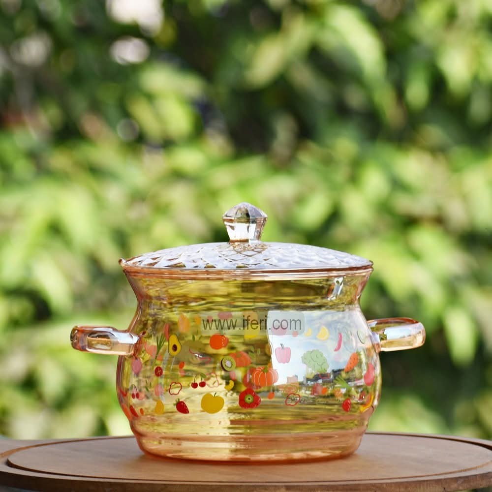 2000ml Heat Resistant Borosilicate Glass Cooking Pot ALV0201