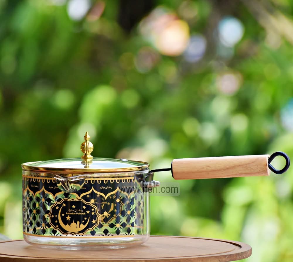 1.8 Liter Heat Resistant Borosilicate Glass Cooking Pot, Milk Pan BS080