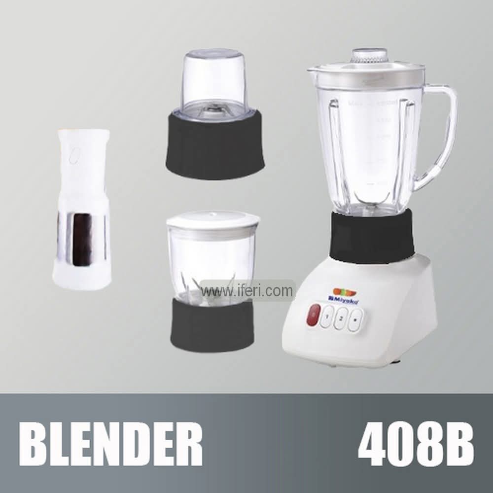 Miyako 400W 3 in 1 Mixer Grinder Blender 408B
